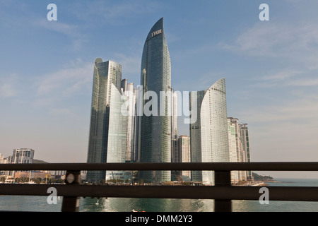 Je Haeundae-Park Hôtel de luxe et l'appartement d'habitation en copropriété - Busan, Corée du Sud Banque D'Images