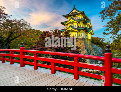 Château d'Hirosaki à Aomori, Japon. Banque D'Images