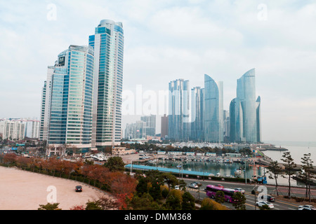 Je Haeundae-Park Hôtel de luxe et l'appartement d'habitation en copropriété - Busan, Corée du Sud Banque D'Images
