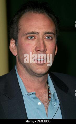 Le 9 décembre 2002 - Hollywood, Californie, USA - K27588NP SONNY - LOS ANGELES PREMIERE - ARCLIGHT THEATRE ., Hollywood, CA - .12/09/02 - . NINA PROMMER/ 2002 - .NICOLAS CAGE(Image Crédit : © Globe Photos/ZUMAPRESS.com) Banque D'Images