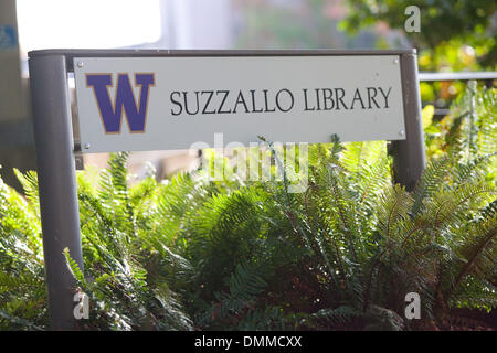 10 Octobre 2009 : Suzzallo Library sur le campus de l'Université de Washington. (Crédit Image : © Global/ZUMApress.com) Southcreek Banque D'Images