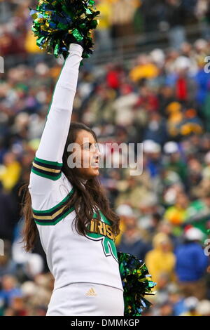24 Octobre 2009 : Notre Dame meneuse de jeu au cours de l'action. Boston College of the Atlantic Coast Conference), à Notre Dame, indépendant, au stade Notre-dame à South Bend, Indiana. Notre Dame a gagné le match 20-16..Crédit obligatoire : Scott W. Grau / Southcreek Global (Image Crédit : © Southcreek/ZUMApress.com) mondial Banque D'Images