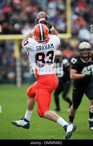 25 Octobre 2009 : Illinois vs Purdue Boilermakers .(83) Hubie Graham. Purdue a défait l'Illinois 24-14 dans le match joué au Stade Ross-Ade, dans la région de West Lafayette, IN. (Crédit Image : © Global/ZUMApress.com) Southcreek Banque D'Images