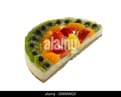 La moitié d'une tarte aux fruits Gâteau Banque D'Images