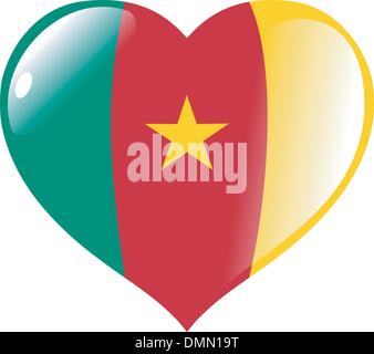 Série avec coeur en couleurs nationales Illustration de Vecteur