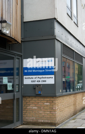 L'Institut du Psychotraumatisme dans Old Montague Street, Londres. Banque D'Images