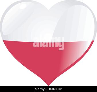 Série avec coeur en couleurs nationales Illustration de Vecteur