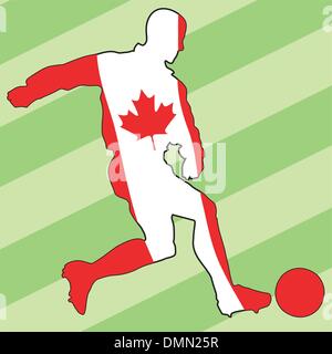 Soccer icône dans des couleurs nationales Illustration de Vecteur