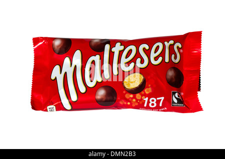 Un paquet de Maltesers bonbons. Banque D'Images