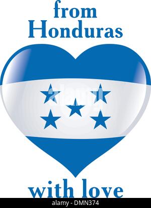 Depuis le Honduras avec amour Illustration de Vecteur