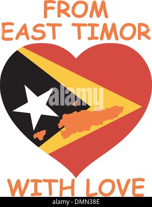 Du Timor oriental avec amour Illustration de Vecteur