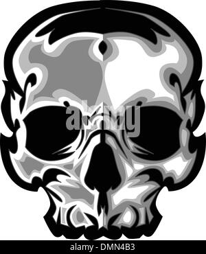 Vector Image Graphique du crâne Illustration de Vecteur