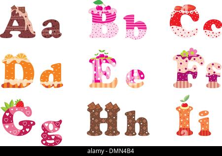 Les lettres de l'alphabet Illustration de Vecteur