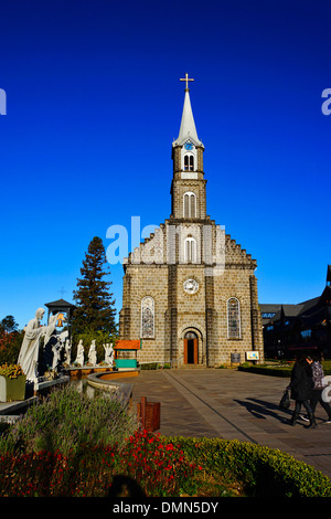 Brésil, Gramado, Rio Grande do Sul, ville, montagne, tourisme, voyages, Eglise St Peter, inauguré en 1942, Banque D'Images