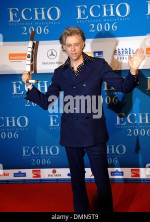 Sir Bob Geldof à l'Echo Cérémonie de 2006 à Berlin. Banque D'Images