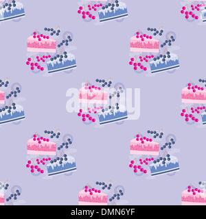 Motif gâteau transparente Illustration de Vecteur