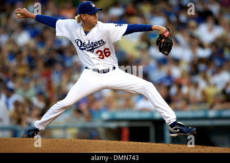 06 Septembre 2009 : action de jeu entre les Padres de San Diego et à Los Angeles au Dodger Stadium. Jeff Weaver est venu sur en relief de Hiroki Kuroda en sixième manche. (Crédit Image : © Global/ZUMApress.com) Southcreek Banque D'Images