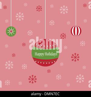 Ornements de Noël Illustration de Vecteur