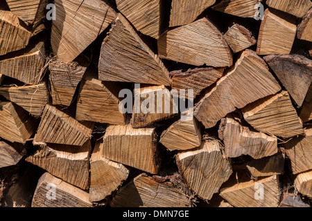 Bûches en pile, UK Banque D'Images