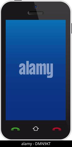 Téléphone à écran tactile Illustration de Vecteur