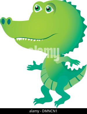 Crocodile drôle Illustration de Vecteur