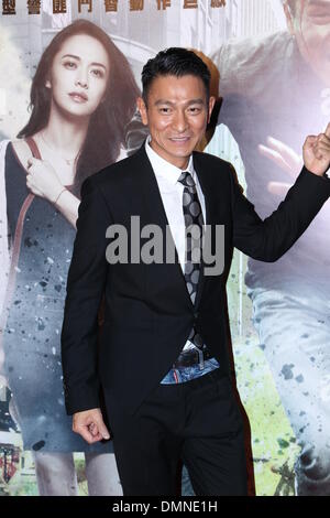 Hong Kong, Chine. Le 15 décembre, 2013. Acteur Andy Lau fait la promotion du film Firestorm à Hong Kong, Chine Le dimanche 15 décembre 2013. Credit : TopPhoto/Alamy Live News Banque D'Images