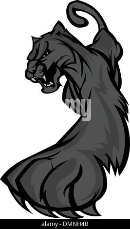 Prowling Panther Mascot Body Vector Illustration Illustration de Vecteur