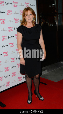 Sarah Ferguson pour le soulagement de la mode a eu lieu au restaurant du centre-ville London England - 09.08.12 Banque D'Images