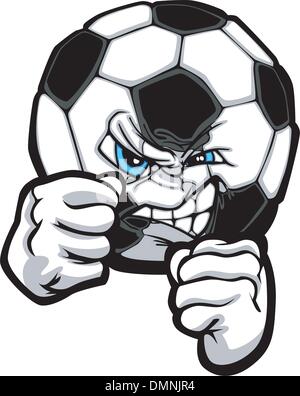 Fighting Soccer Ball Vector Illustration Illustration de Vecteur