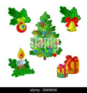 Jeu de Noël Illustration de Vecteur