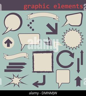 Éléments graphiques Illustration de Vecteur