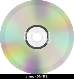 L'icône de disque CD ou DVD Illustration de Vecteur