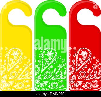 Affichette de porte ne pas déranger pour hôtel Illustration de Vecteur