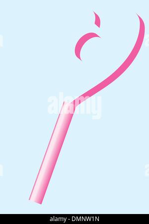 Clé du coeur. Illustration de Vecteur