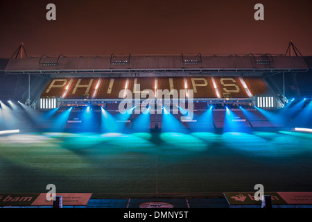 Pays-bas, Eindhoven, Light festival appelé GLOW 2013. Clashlight Projet dans le stade de football PSV Philips Banque D'Images