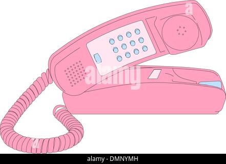 Téléphone de bureau Illustration de Vecteur