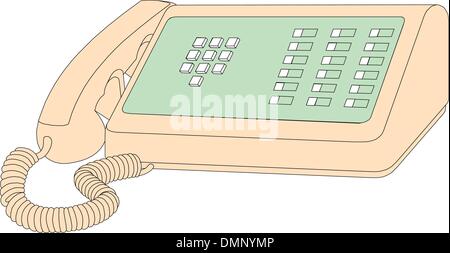 Téléphone de bureau Illustration de Vecteur