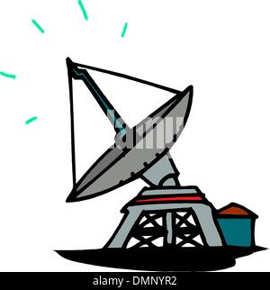 Antenne parabolique Illustration de Vecteur