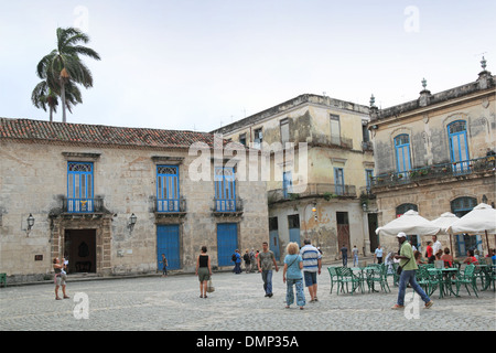 Museo de Arte Colonial, la Casa del Conde de Bayona, vieille La Havane (La Habana Vieja), Cuba, mer des Caraïbes, l'Amérique centrale Banque D'Images