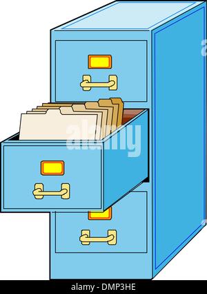 Meuble classeur Illustration de Vecteur