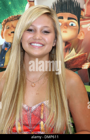 Olivia Holt 'JJJJJJJJJJJ' premiere tenue à Universal CityWalk Los Angeles Californie - 05.08.12 Banque D'Images