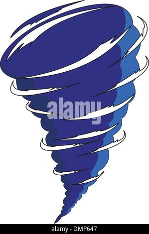 tornade de dessin animé Illustration de Vecteur