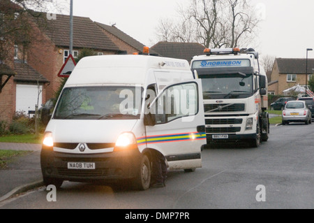 Unité de test sur route carburant HM Revenue and customs duty réservoirs trempage evasion cherry red diesel essai essais aléatoires dip d'évitement de sus Banque D'Images