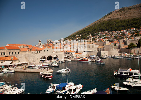 Le Port de Dubrovnik Banque D'Images