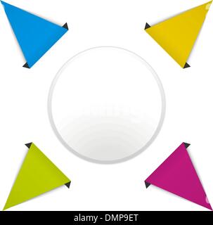 Diagramme du cycle avec des flèches de couleur Illustration de Vecteur