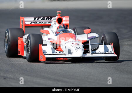 23 août 2009 - Sonoma, Californie, États-Unis - 23 août 2009 : Le pilote de l'équipe Penske Helio Castroneves de Sao Paulo, Brésil dans le # 3 Team Penske voiture au Grand Prix Indy de Sonoma, Infineon Raceway, Sonoma, CA Â© Matt Cohen / Southcreek Global 2009 (Image Crédit : © Matt Cohen/ZUMApress.com) Southcreek/mondial Banque D'Images