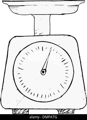 Les balances de pesée Illustration de Vecteur