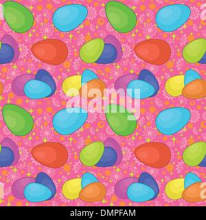 Arrière-plan transparent, œufs de Pâques Illustration de Vecteur