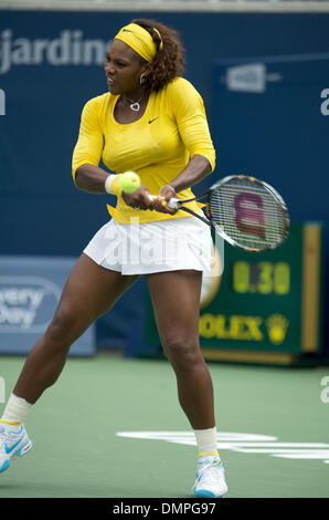 20 août 2009 - Toronto, Ontario, Canada - 20 août 2009 nombre de graines : deux Serena Williams en action contre Alona Bonderenko en quarts de finale. Williams a remporté le match en 5 sets à la Coupe Rogers de Toronto, ON (crédit Image : © Oliver Day/global/ZUMApress.com) Southcreek Banque D'Images