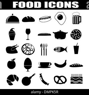 Food icons set Illustration de Vecteur